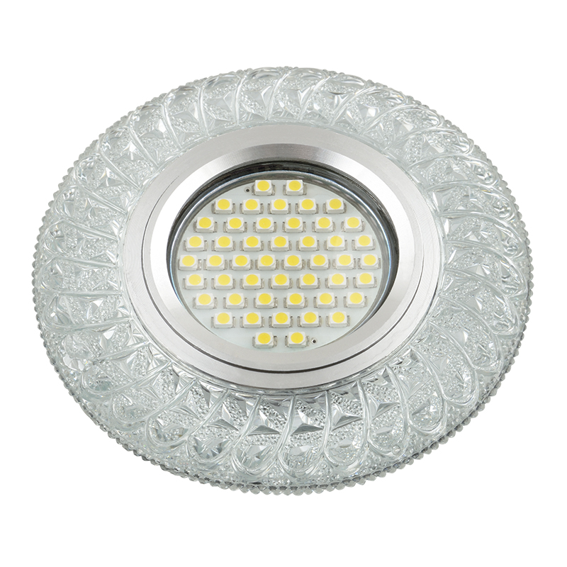 DLS-L144 GU5.3 GLASSY/CLEAR Светильник декоративный встраиваемый, серия Luciole. Без лампы, цоколь G