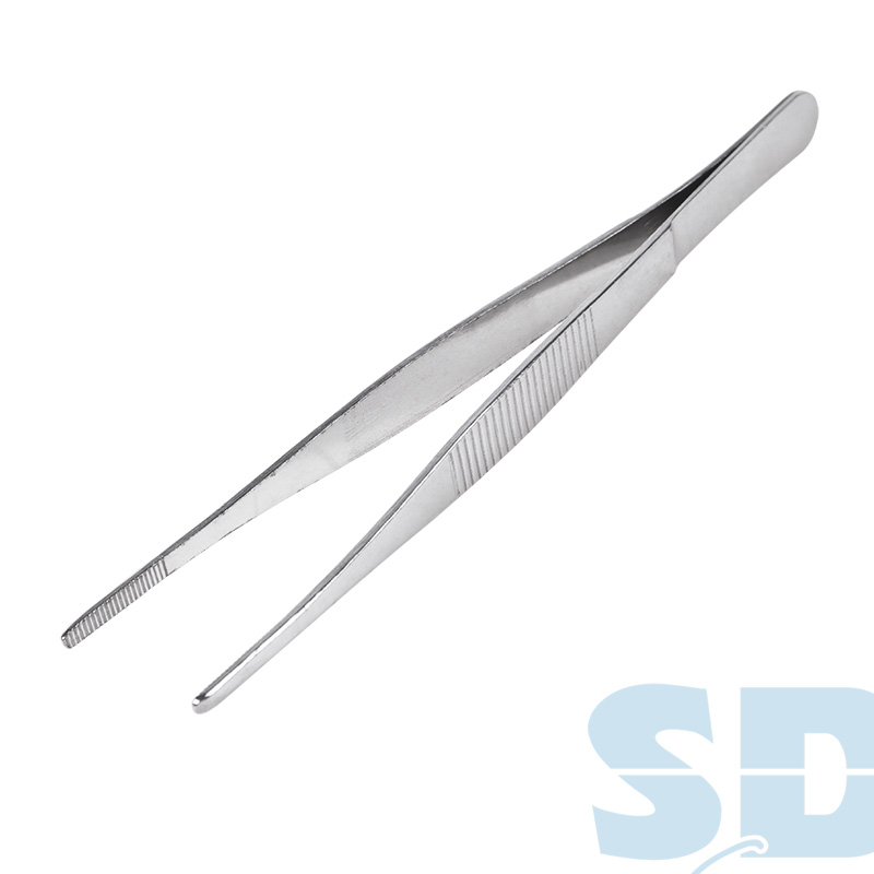 Пинцет прямой, рифленый 160мм (блистер) REXANT